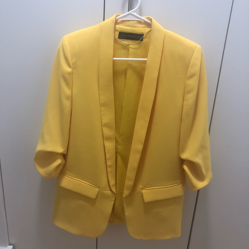 Yellow Zara Blazer
